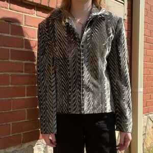 Black & Silver Giancarlo Ferrari Vintage Jacket